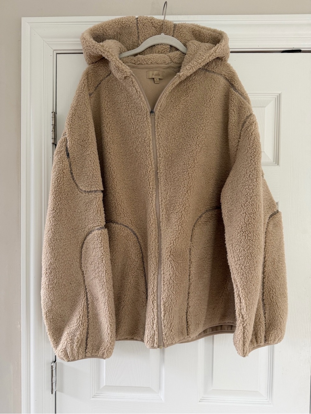 Nuuds Summit Sherpa Zip-Up Hoodie Jacket NWOT